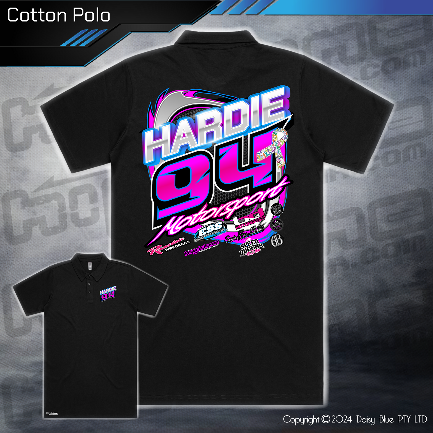 Cotton Polo - Hardie Motorsports
