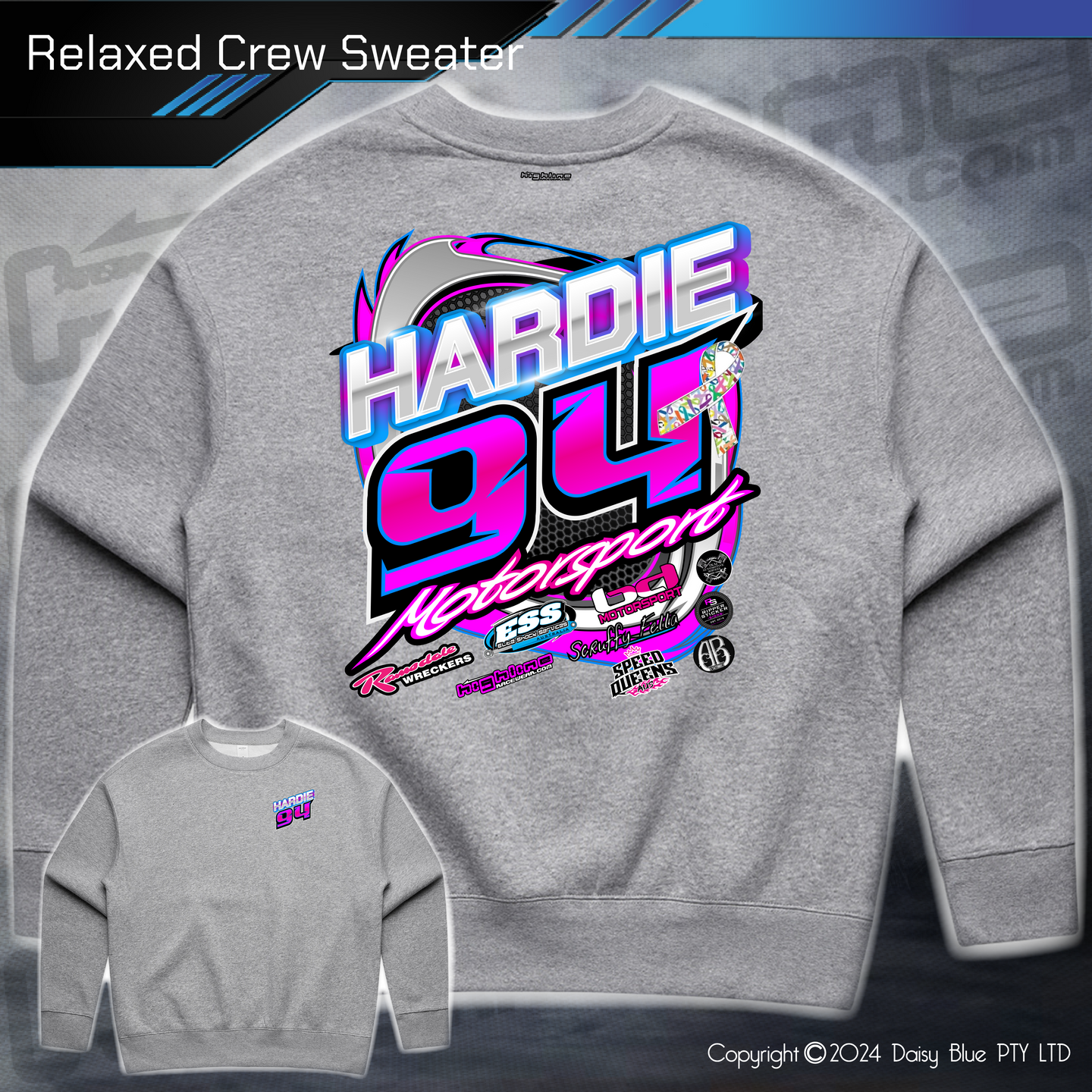Relaxed Crew Sweater - Hardie Motorsports