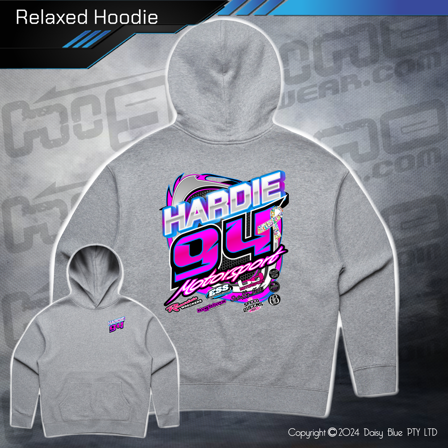 Relaxed Hoodie - Hardie Motorsports