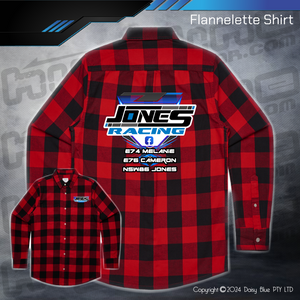 Flannelette Shirt - Jones Racing
