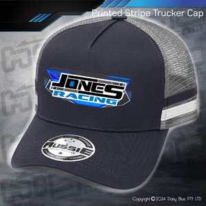 STRIPE Trucker Cap - Jones Racing