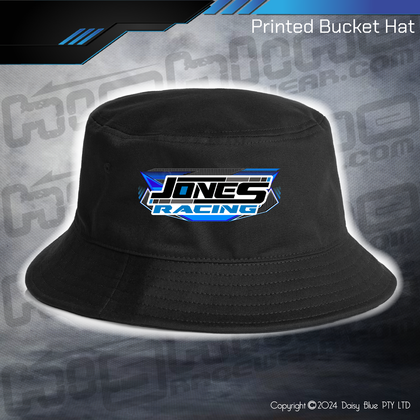 Printed Bucket Hat - Jones Racing