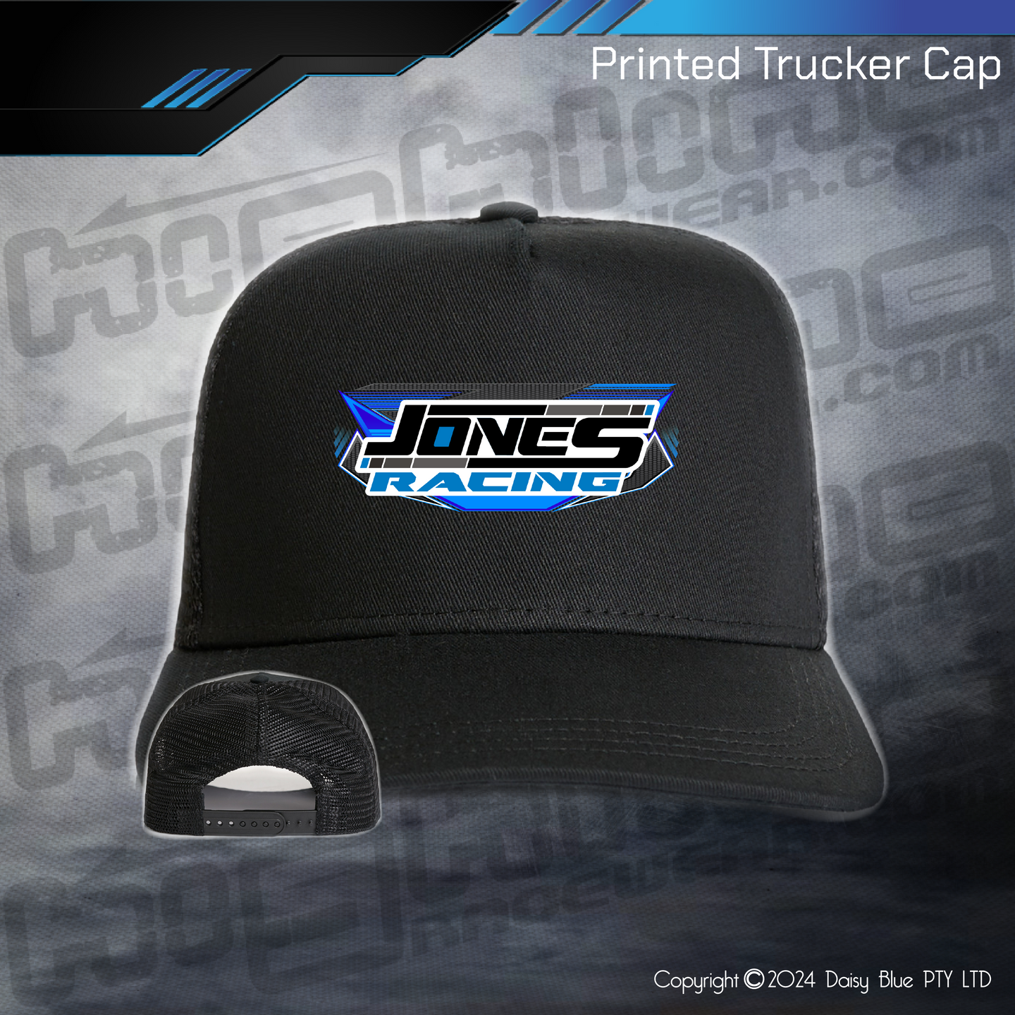 Printed Trucker Cap - Jones Racing