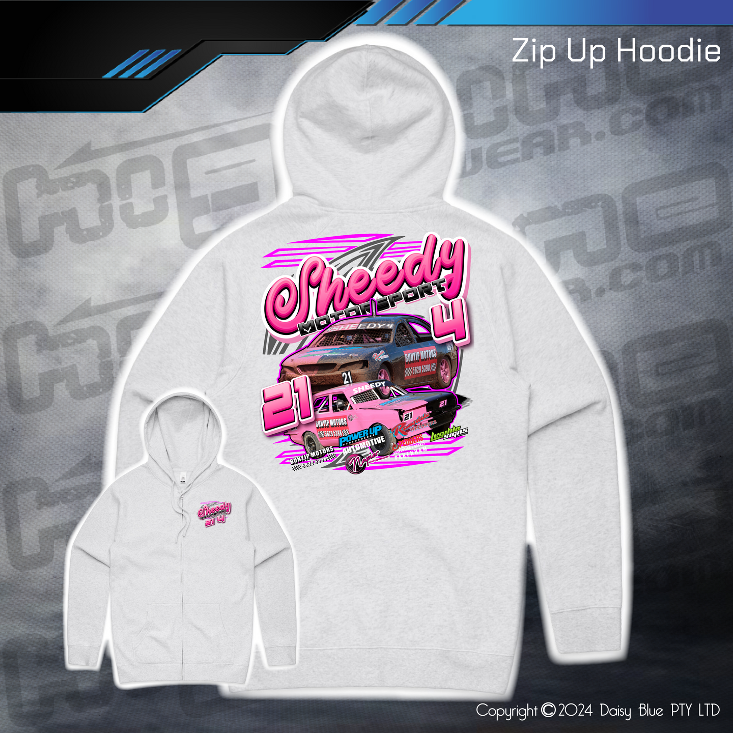 Zip Up Hoodie - Sheedy Motorsport