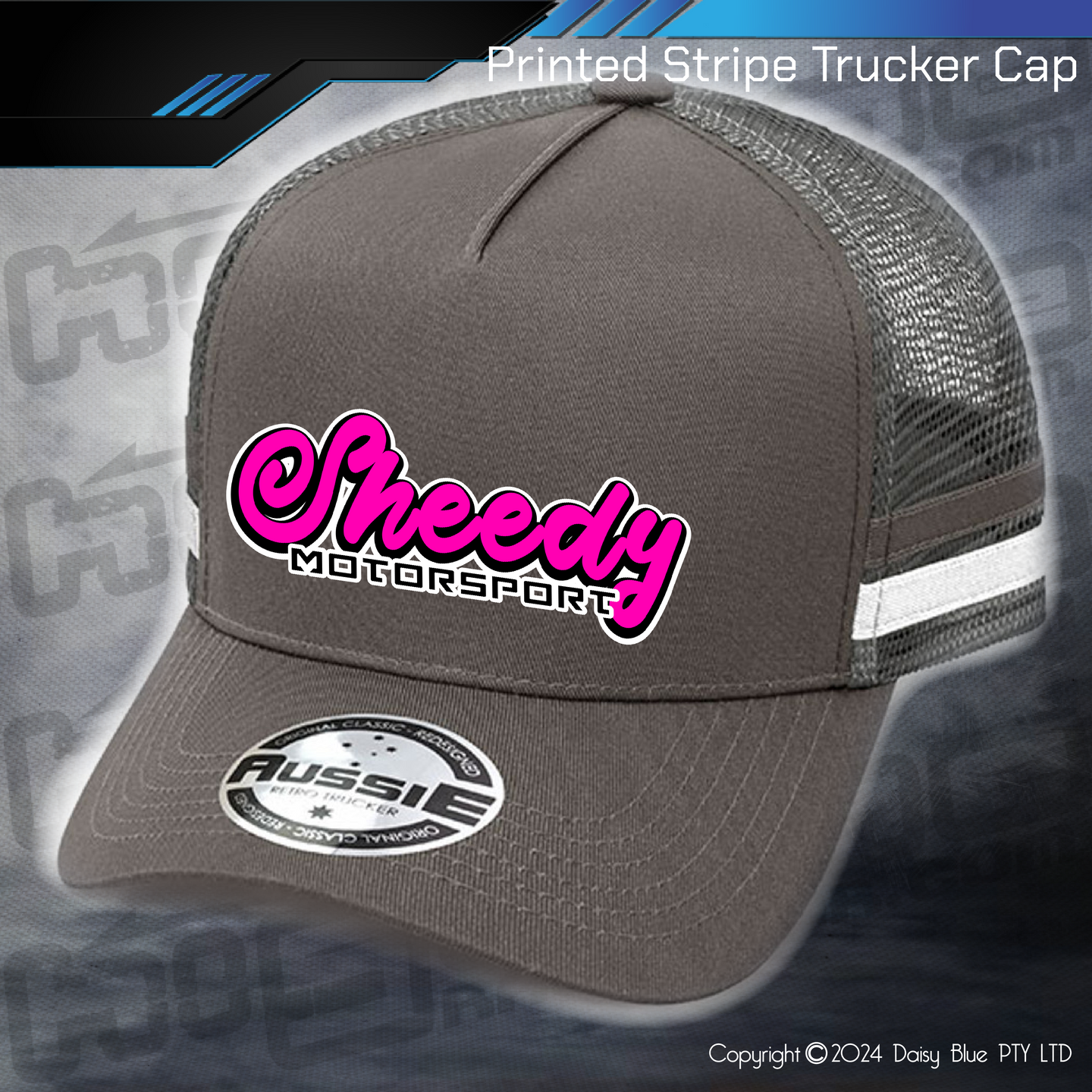 STRIPE Trucker Cap - Sheedy Motorsport