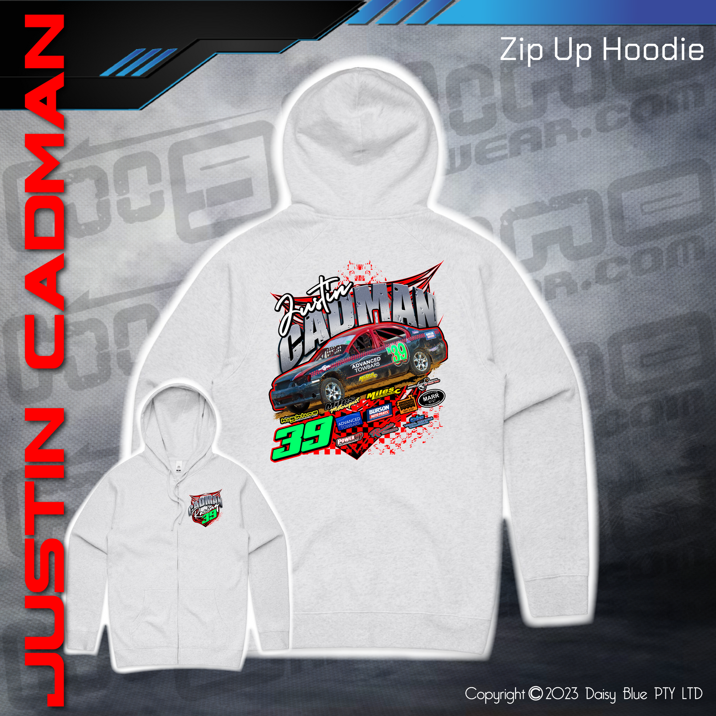 Zip Up Hoodie - Justin Cadman