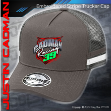Load image into Gallery viewer, STRIPE Trucker Cap - Justin Cadman
