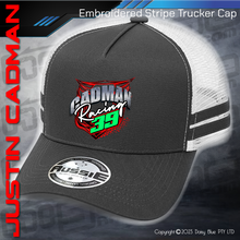 Load image into Gallery viewer, STRIPE Trucker Cap - Justin Cadman
