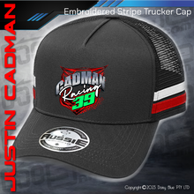 Load image into Gallery viewer, STRIPE Trucker Cap - Justin Cadman
