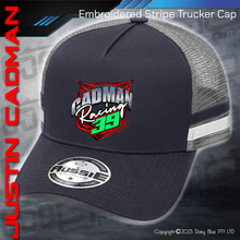 Load image into Gallery viewer, STRIPE Trucker Cap - Justin Cadman
