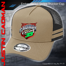 Load image into Gallery viewer, STRIPE Trucker Cap - Justin Cadman
