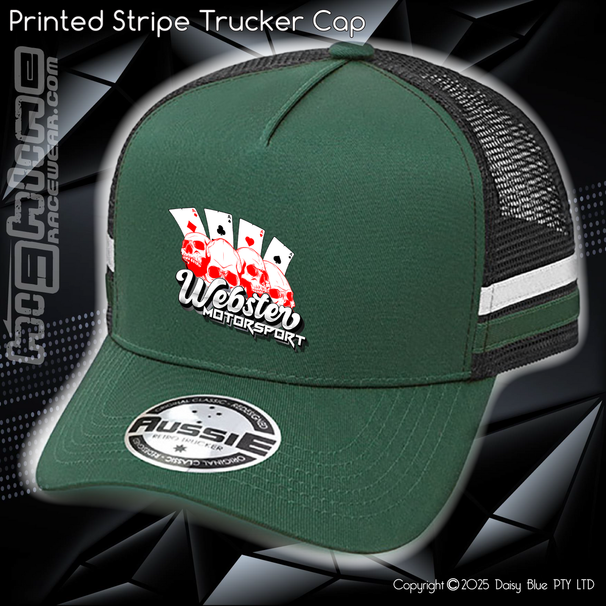 STRIPE Trucker Cap - Braiden Webster – Highline Racewear