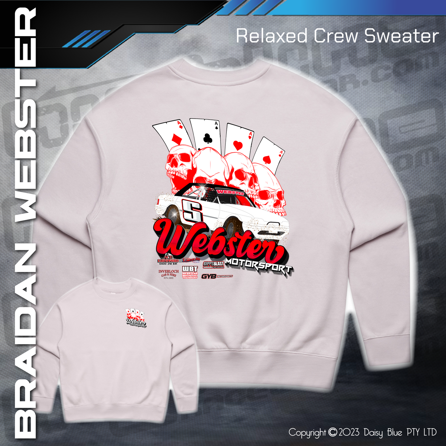 Relaxed Crew Sweater -  Braidan Webster