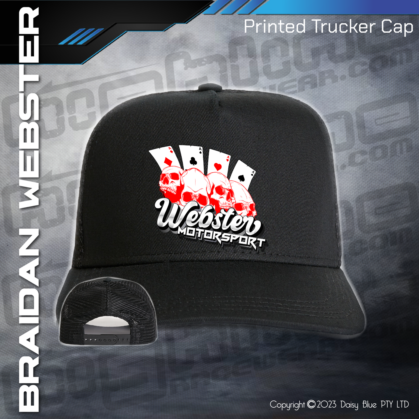 Printed Trucker Cap - Braidan Webster