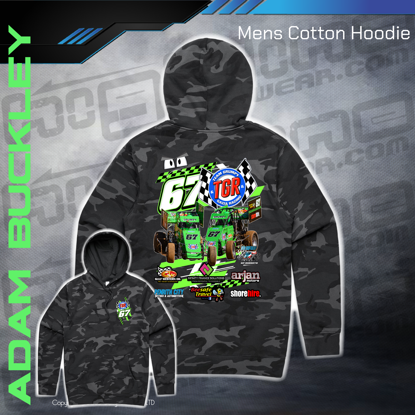 Camo Hoodie - Adam Buckley