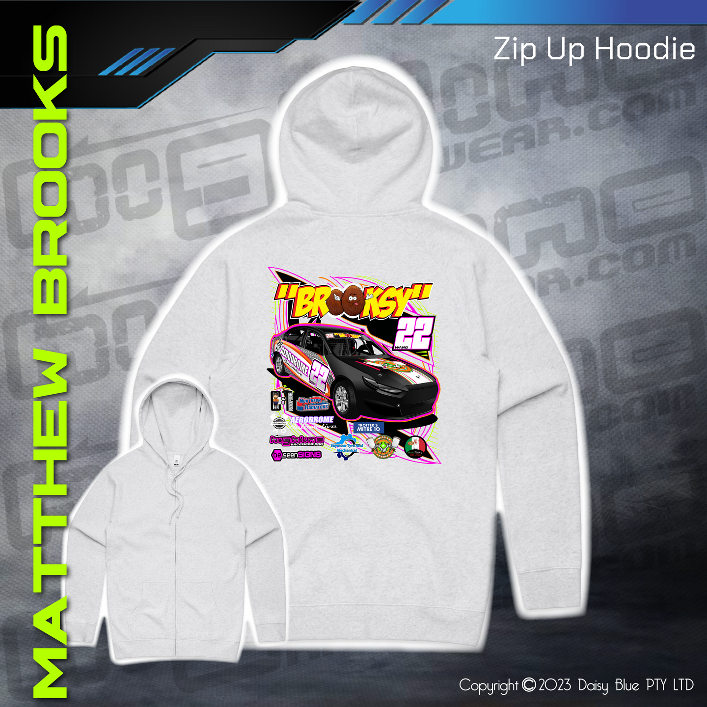 Zip Up Hoodie -  Matthew Brooks