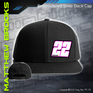 Embroidered Snap Back CAP - Matthew Brooks