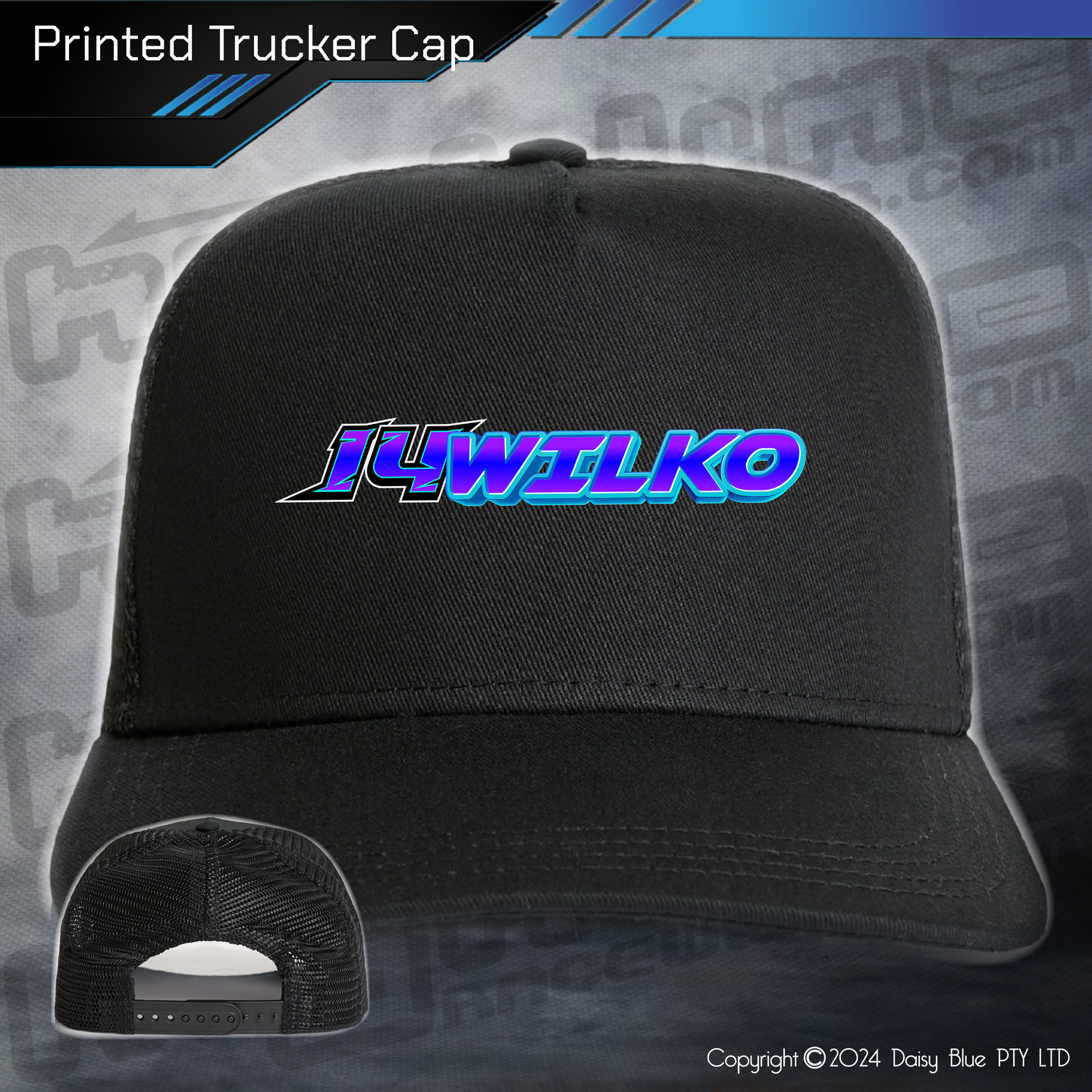 Printed Trucker Cap - Jared Wilkinson