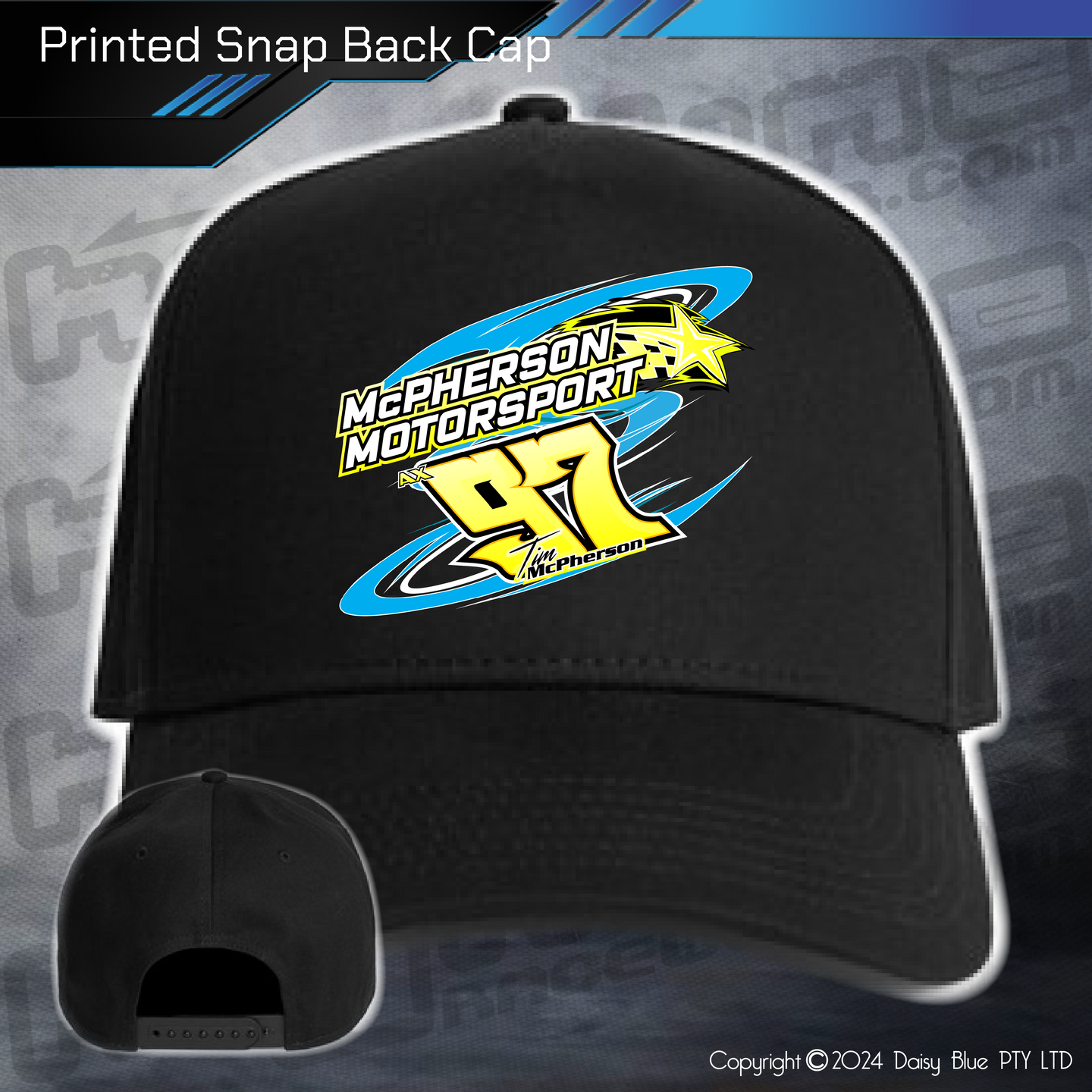 Printed Snap Back CAP - Tim McPherson
