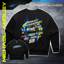 Load image into Gallery viewer, Ladies Relaxed Crew Sweater - Ardley Motorsport
