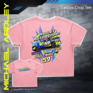 Ladies Crop Tee - Ardley Motorsport