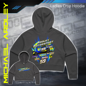 Ladies Crop Hoodie - Ardley Motorsport