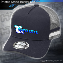 Load image into Gallery viewer, STRIPE Trucker Cap - Collette Racing

