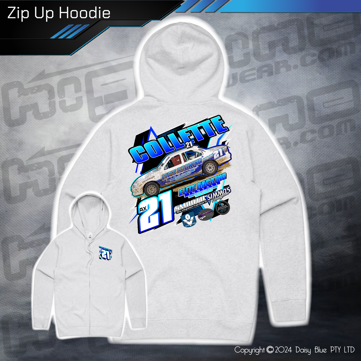 Zip Up Hoodie - Collette Racing – Highline Racewear