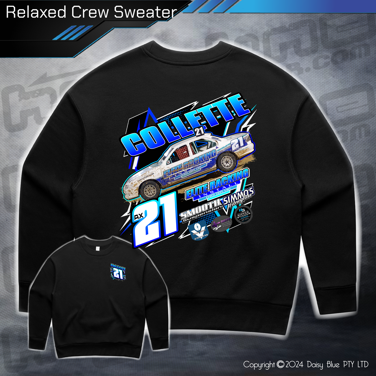 Relaxed Crew Sweater - Collette Racing – Highline Racewear