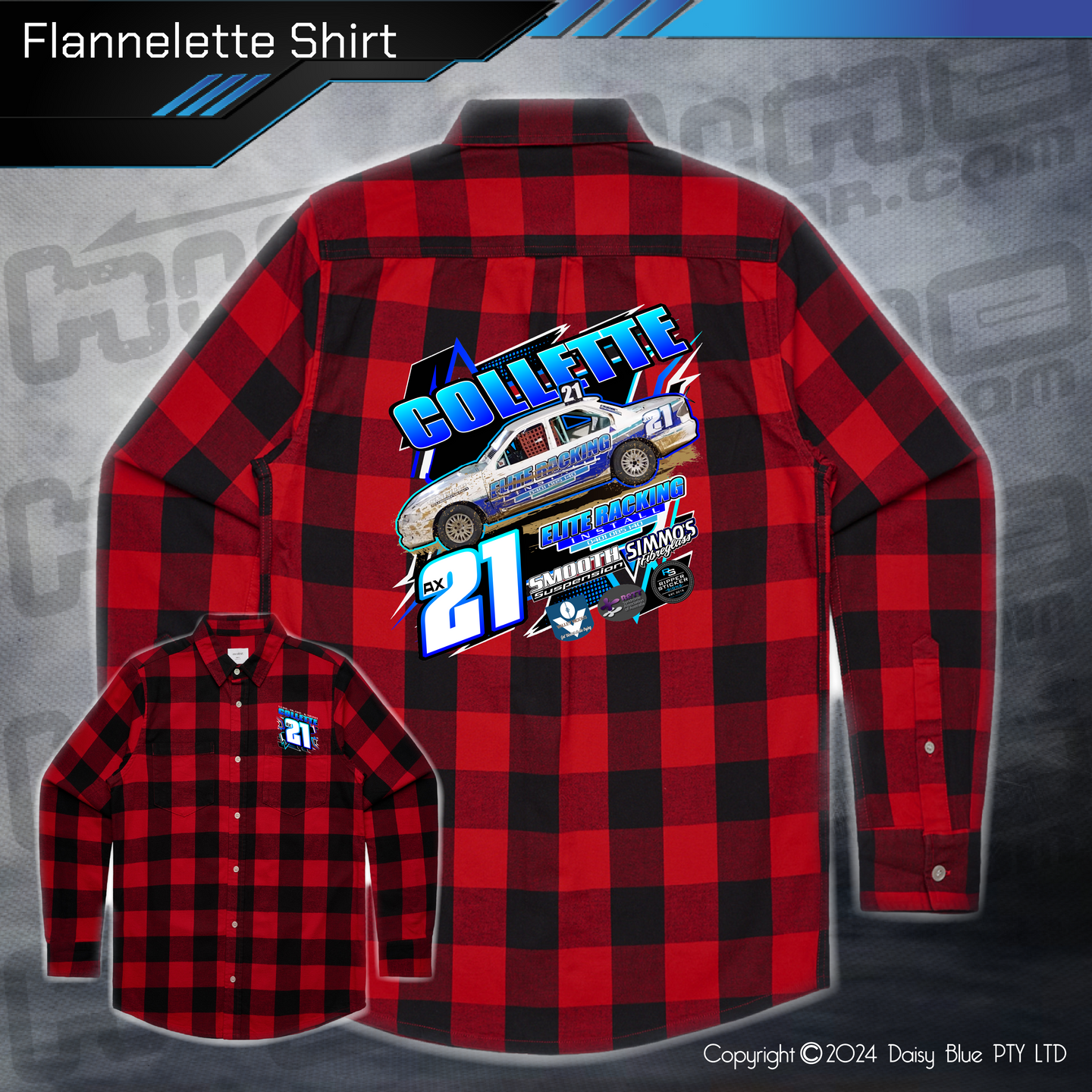 Flannelette Shirt - Collette Racing