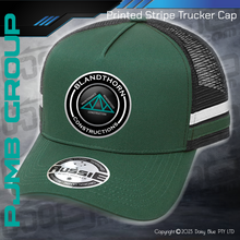 Load image into Gallery viewer, Printed STRIPE Trucker Cap - Blandthorn Constructions
