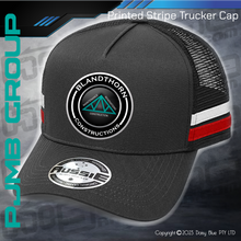 Load image into Gallery viewer, Printed STRIPE Trucker Cap - Blandthorn Constructions
