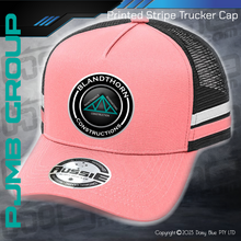 Load image into Gallery viewer, Printed STRIPE Trucker Cap - Blandthorn Constructions
