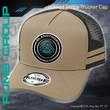 Load image into Gallery viewer, Printed STRIPE Trucker Cap - Blandthorn Constructions
