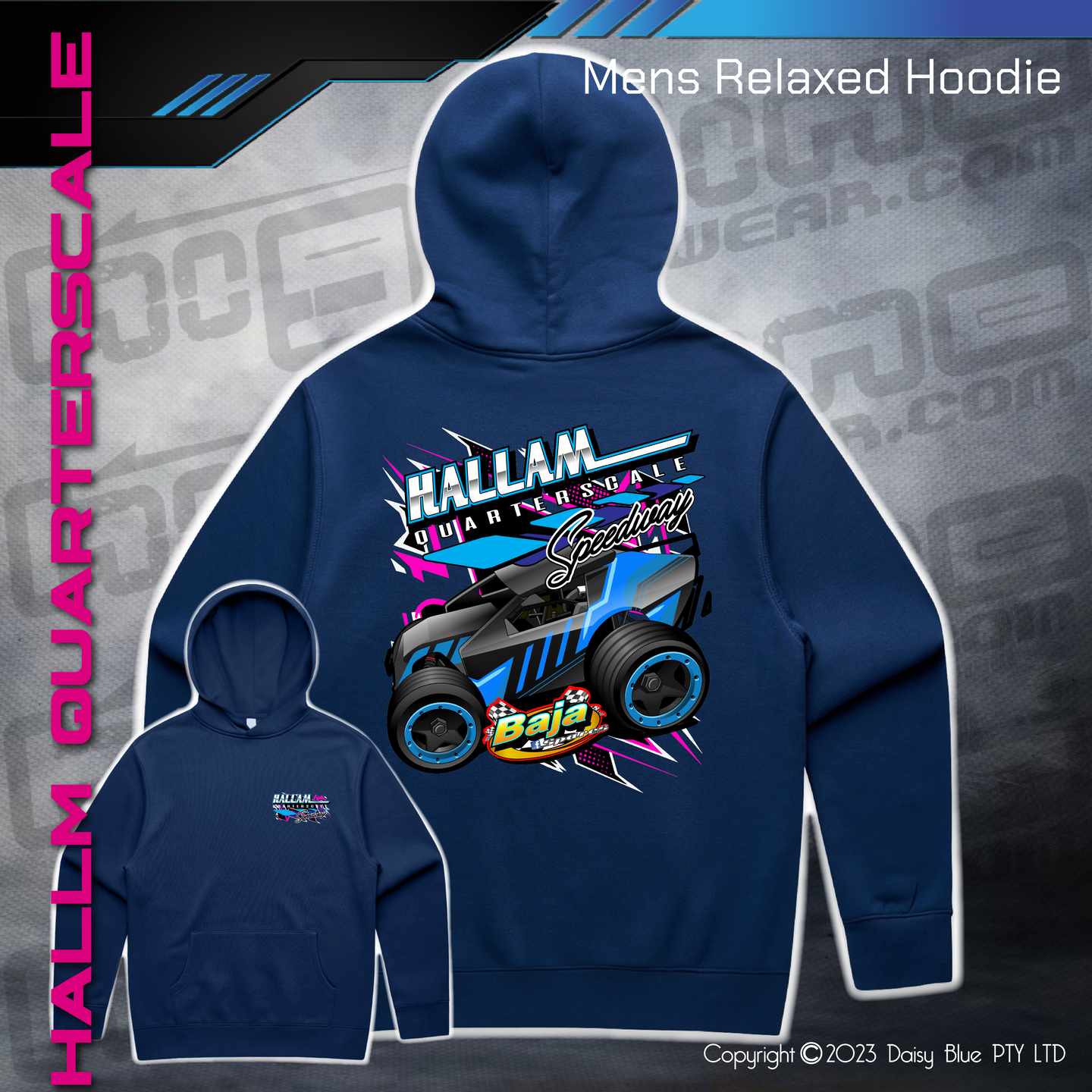 Relaxed Hoodie -  Hallam Quarterscale Speedway