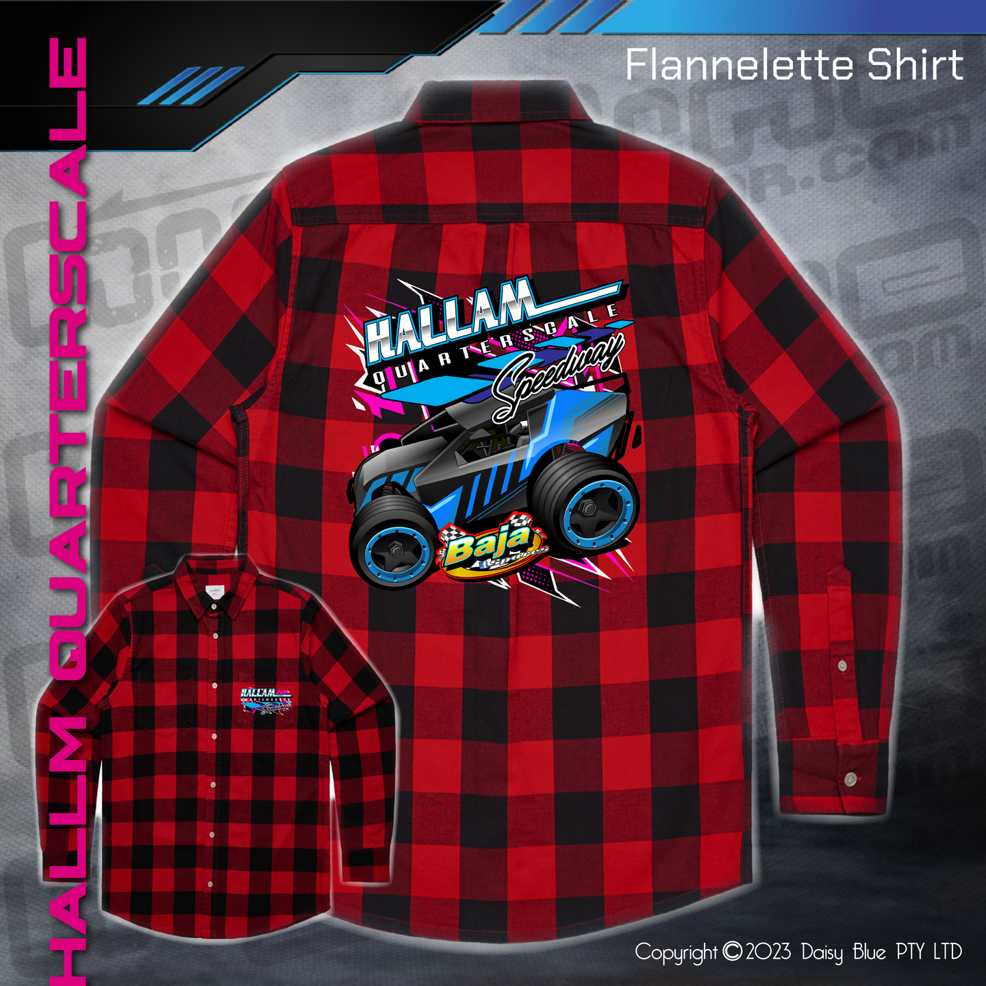 Flannelette Shirt - Hallam Quarterscale Speedway