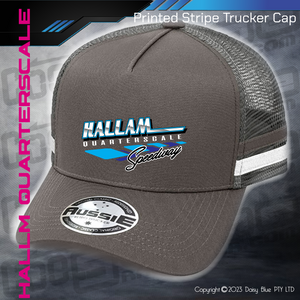 STRIPE Trucker Cap - Hallam Quarterscale Speedway