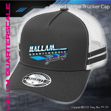 Load image into Gallery viewer, STRIPE Trucker Cap - Hallam Quarterscale Speedway
