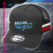 Load image into Gallery viewer, STRIPE Trucker Cap - Hallam Quarterscale Speedway
