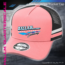 Load image into Gallery viewer, STRIPE Trucker Cap - Hallam Quarterscale Speedway
