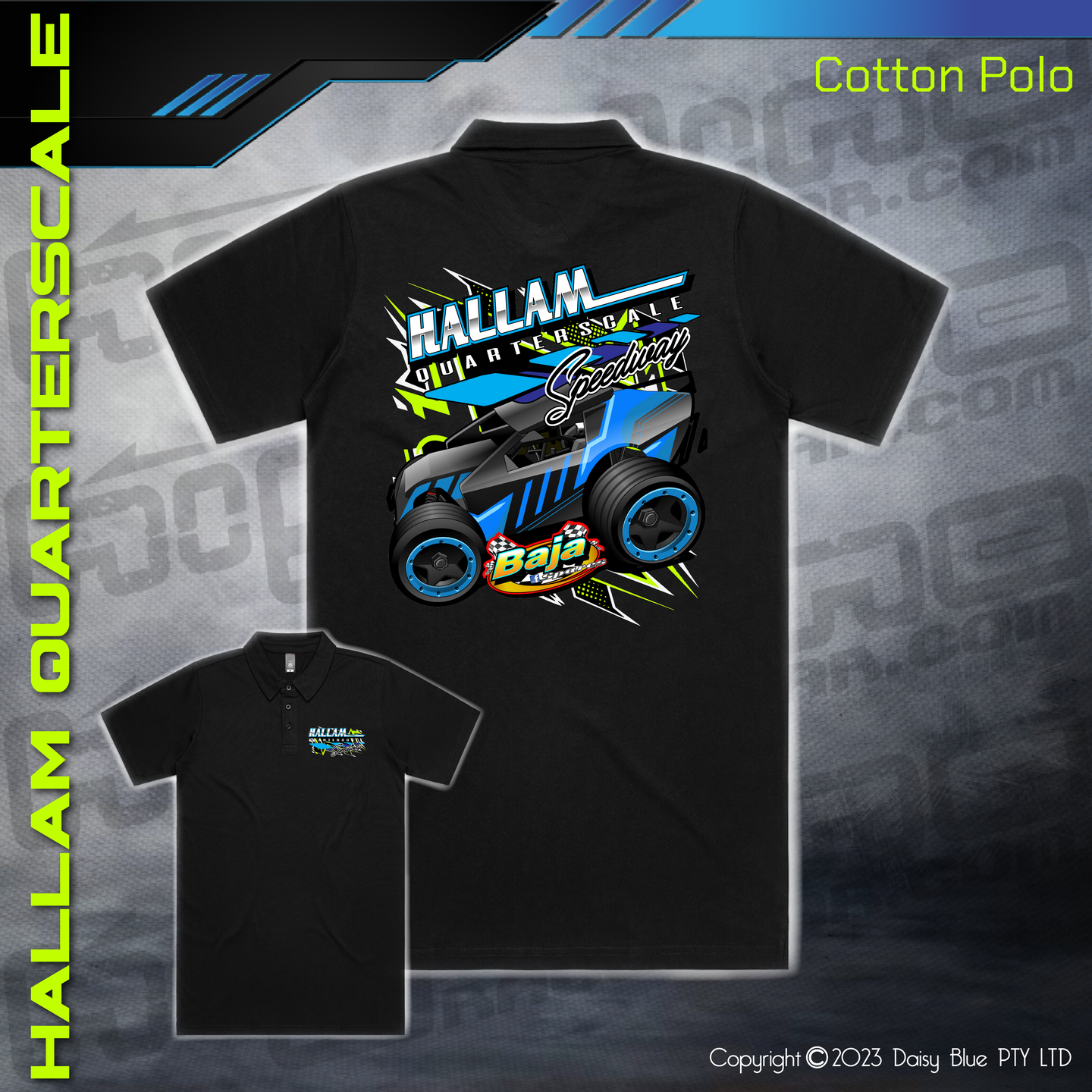 Cotton Polo - Hallam Quarterscale Speedway