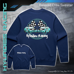 Relaxed Crew Sweater - Hyundies Racing