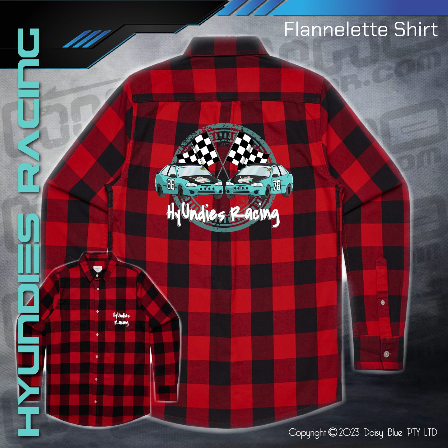 Flannelette Shirt - Hyundies Racing