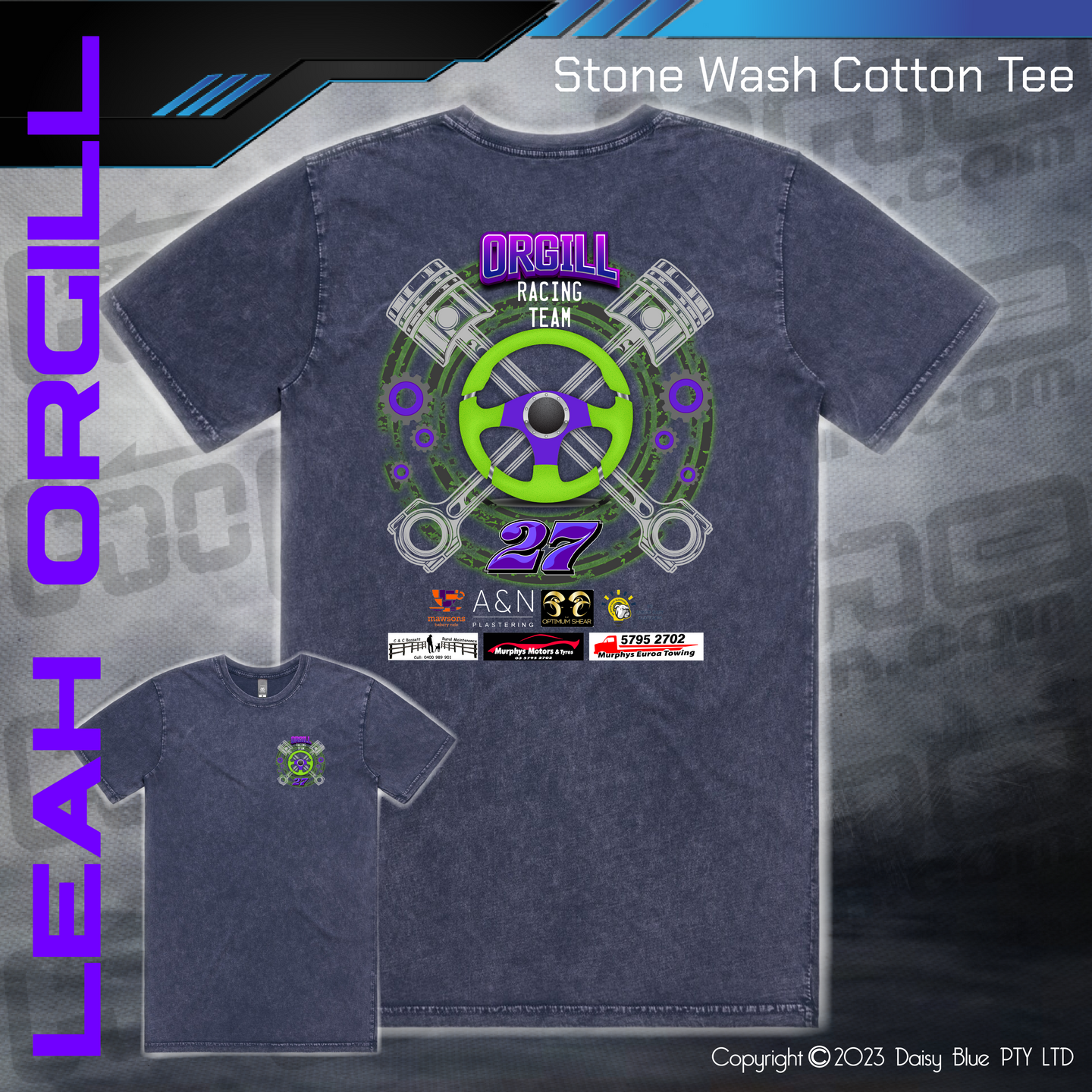 Stonewash Tee - Leah Orgill