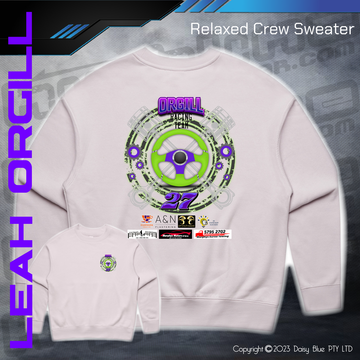 Relaxed Crew Sweater -  Leah Orgill