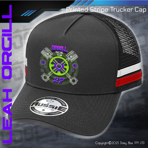 STRIPE Trucker Cap - Leah Orgill