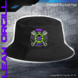 Printed Bucket Hat - Leah Orgill