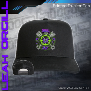 Printed Trucker Cap - Leah Orgill