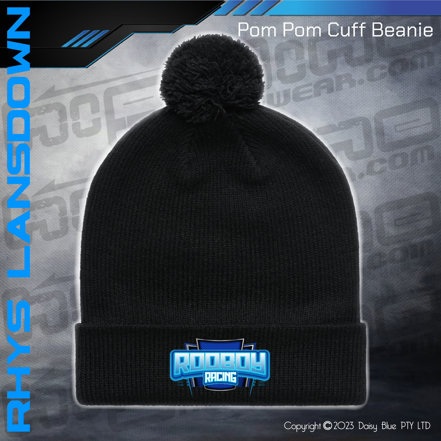 POM POM BEANIE -RHYS 'ROOBOY' LANSDOWN