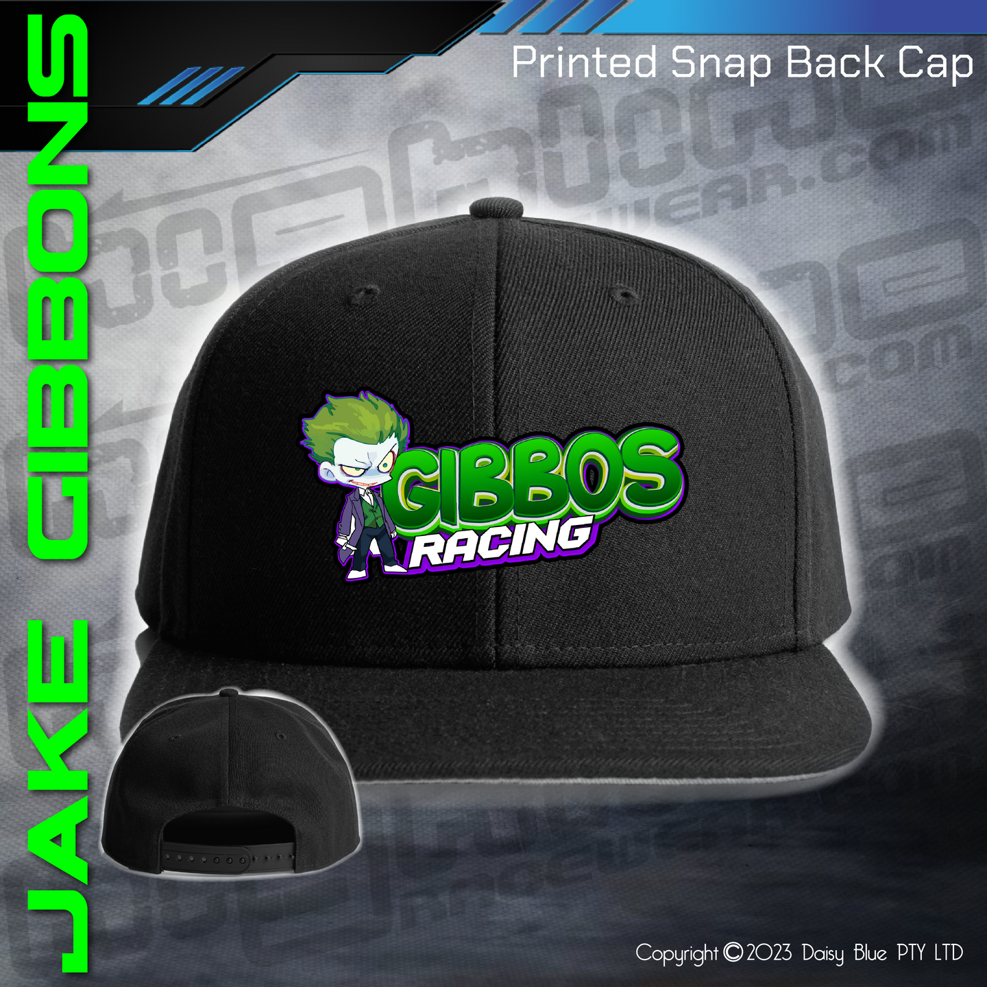 Printed Snap Back CAP - Jake Gibbons
